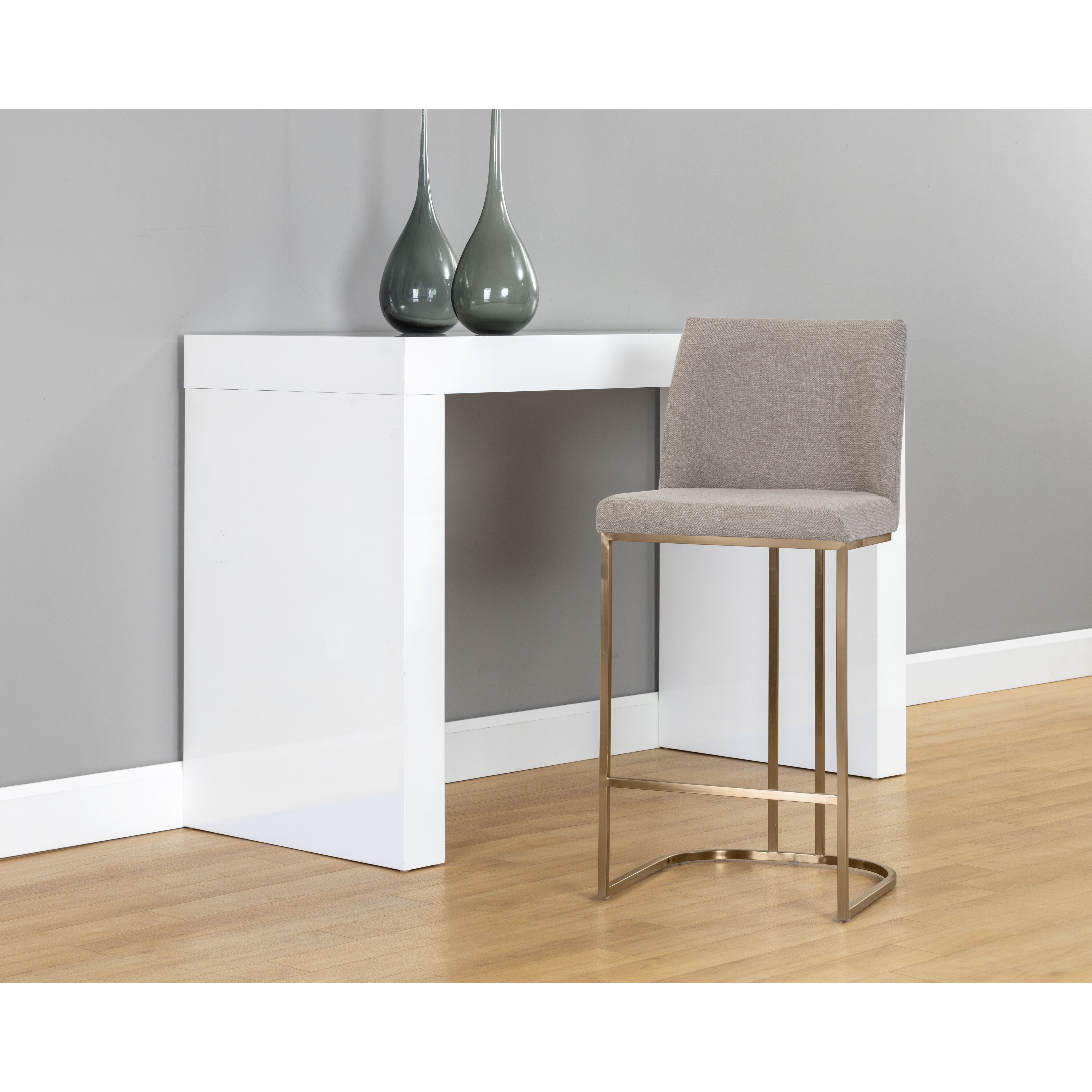 Rayla 37.5 inch Belfast Oyster Shell Counter Stool